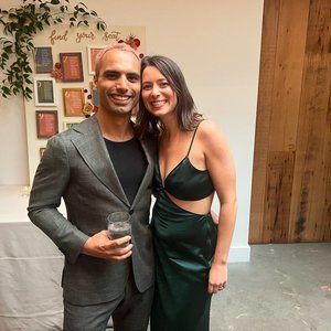 Reformation Poppies Silk Dress in Forest